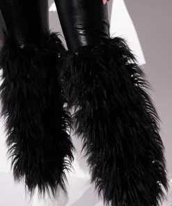 VIBE TO REMEMBER FAUX FUR VEGAN LEATHER PANT 16 VIBE TO REMEMBER FAUX FUR VEGAN LEATHER PANT -FINESSE-shop vibe to remember faux fur vegan leather pant black 8 8