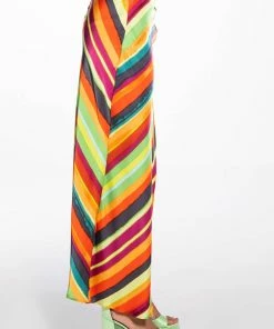 WANT YOU TO WANT ME MIDI SKIRT WITH HIGH SLIT -FINESSE-shop want you to want me midi skirt with high slit red multi 5 5