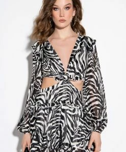 WHAT YA WISHED FOR ROMPER WITH CUT OUTS