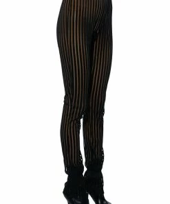 LYNN CINCHED ANKLE SHEER STRIPE LEGGING 13 LYNN CINCHED ANKLE SHEER STRIPE LEGGING -FINESSE-shop whats the vibe cinched ankle sheer stripe legging black 5 5
