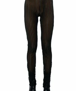 LYNN CINCHED ANKLE SHEER STRIPE LEGGING 14 LYNN CINCHED ANKLE SHEER STRIPE LEGGING -FINESSE-shop whats the vibe cinched ankle sheer stripe legging black 6 6
