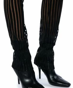 LYNN CINCHED ANKLE SHEER STRIPE LEGGING 17 LYNN CINCHED ANKLE SHEER STRIPE LEGGING -FINESSE-shop whats the vibe cinched ankle sheer stripe legging black 9 9
