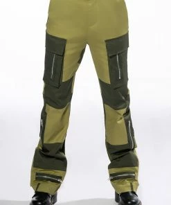 WILD ONES COLORBLOCK CARGO PANT 8 WILD ONES COLORBLOCK CARGO PANT -FINESSE-shop wild ones colorblock cargo pant olive 3 3