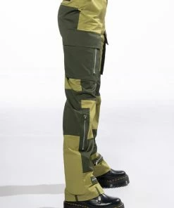 WILD ONES COLORBLOCK CARGO PANT 9 WILD ONES COLORBLOCK CARGO PANT -FINESSE-shop wild ones colorblock cargo pant olive 4 4