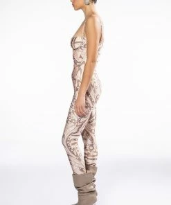 WILD RIDE RHINESTONE EMBELLISHED CUTOUT JUMPSUIT -FINESSE-shop wild ride rhinestone embellished cutout jumpsuit nude 4 4