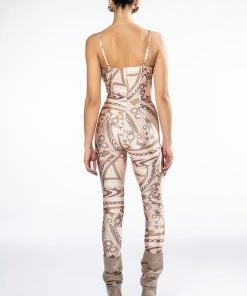 WILD RIDE RHINESTONE EMBELLISHED CUTOUT JUMPSUIT -FINESSE-shop wild ride rhinestone embellished cutout jumpsuit nude 6 6