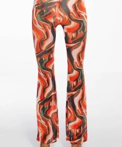 WILD WILD WEST MESH KICK FLARE PANT -FINESSE-shop wild wild west mesh kick flare pant red multi 3 3