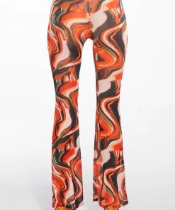 WILD WILD WEST MESH KICK FLARE PANT -FINESSE-shop wild wild west mesh kick flare pant red multi 5 5