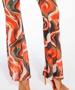 WILD WILD WEST MESH KICK FLARE PANT -FINESSE-shop wild wild west mesh kick flare pant red multi 6 6