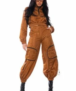 WISHFUL THINKING LIGHTWEIGHT CARGO PANT -FINESSE-shop wishful thinking lightweight cargo pant brown 3 3