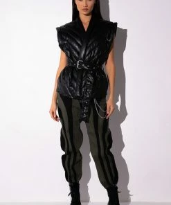 WONKA CHAIN DETAIL COLOR BLOCKED DENIM PANT -FINESSE-shop wonka chain detail color blocked denim pant black grey 9 9