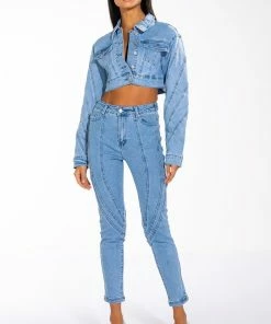WORTH IT HIGH WAISTED SKINNY JEANS -FINESSE-shop worth it high waisted skinny jeans light blue 4 4