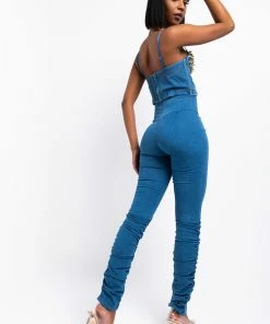 X.O HIGH RISE STACKED DENIM -FINESSE-shop xo high rise stacked denim medium blue denim 6 6 c1