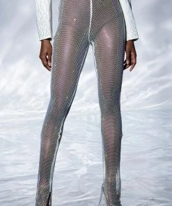 YOU CAN'T HANDLE THIS MESH RHINESTONE PANT 16 YOU CAN'T HANDLE THIS MESH RHINESTONE PANT -FINESSE-shop you cant handle this mesh rhinestone pant white 1 1 c1 c1