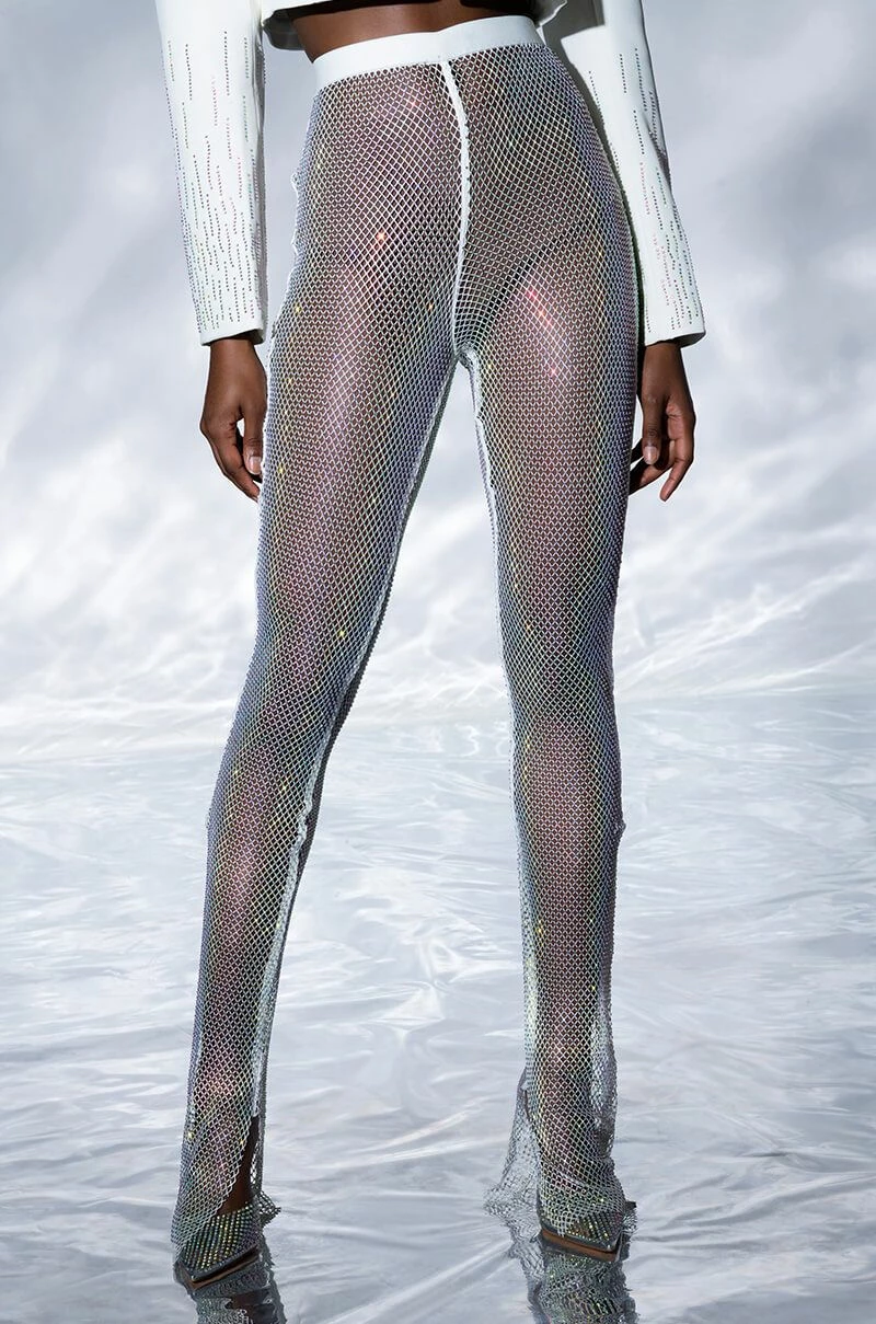 YOU CAN'T HANDLE THIS MESH RHINESTONE PANT 8 YOU CAN'T HANDLE THIS MESH RHINESTONE PANT - Image 8