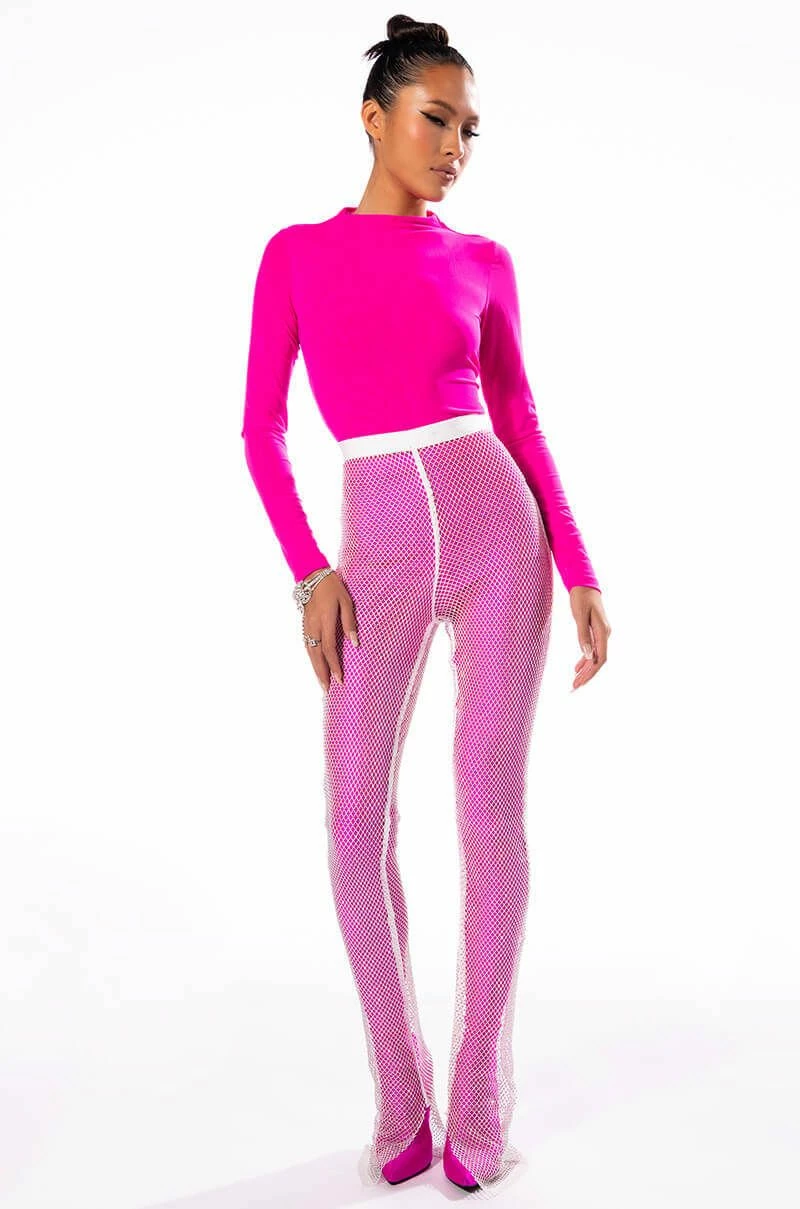 YOU CAN'T HANDLE THIS MESH RHINESTONE PANT 2 YOU CAN'T HANDLE THIS MESH RHINESTONE PANT - Image 2