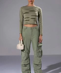 YOU KNOW IT CARGO PANTS -FINESSE-shop you know it cargo pants olive 3 3