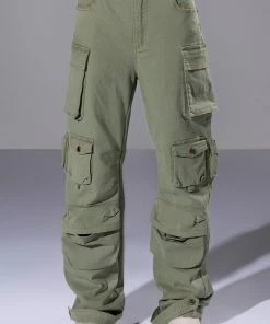 YOU KNOW IT CARGO PANTS -FINESSE-shop you know it cargo pants olive 4 4