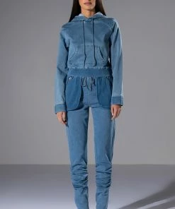 YOU OUGHTA KNOW DENIM JOGGER -FINESSE-shop you oughta know denim jogger medium blue denim 3 3 c1