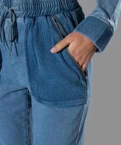 YOU OUGHTA KNOW DENIM JOGGER -FINESSE-shop you oughta know denim jogger medium blue denim 8 8 c1